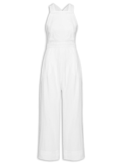 Macacão Feminino Pespontado – Branco