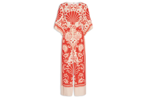 Macacão Feminino Poly Marocain - Vermelho