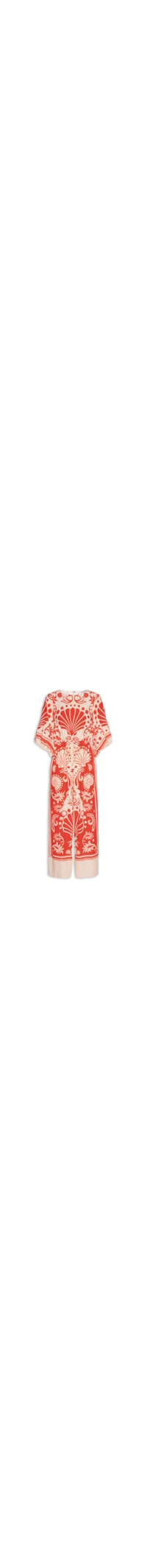 Macacão Feminino Poly Marocain - Vermelho