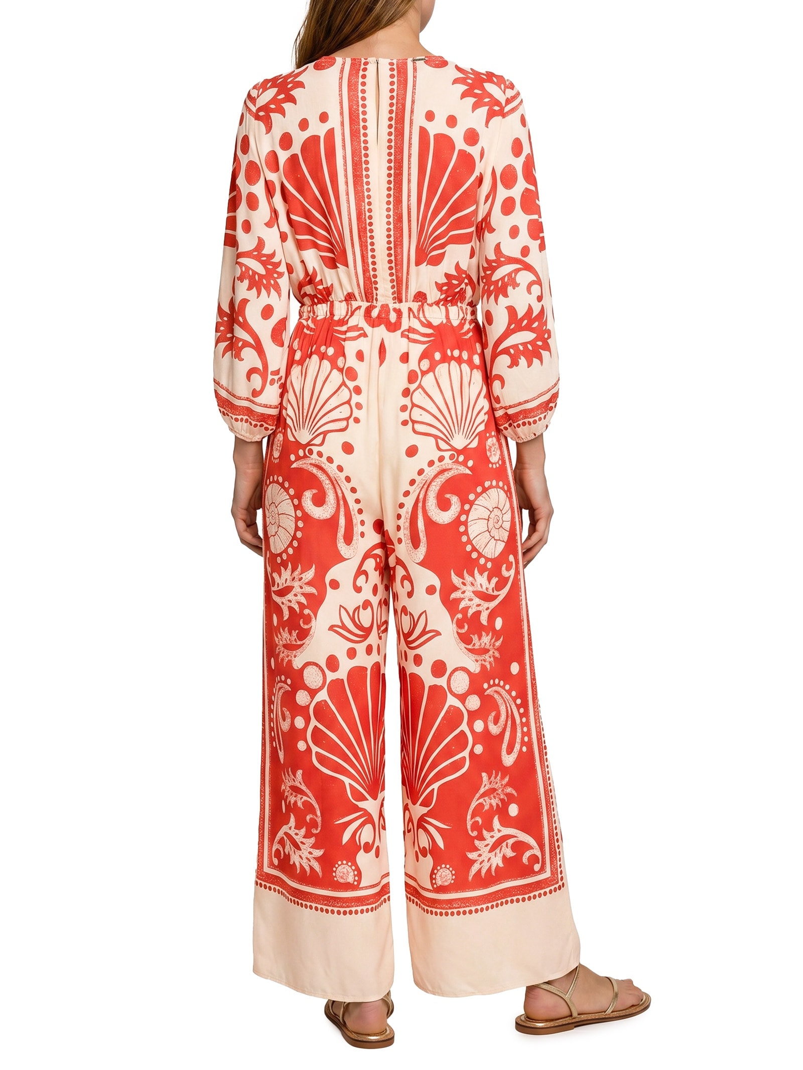Macacão Feminino Poly Marocain Vermelho Lez A Lez