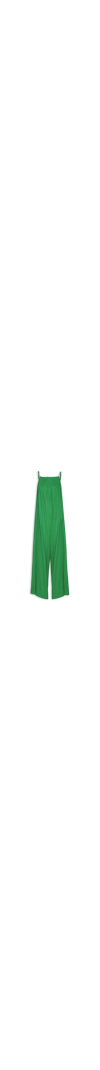 Macacão Feminino Pregas Pantalona - Verde