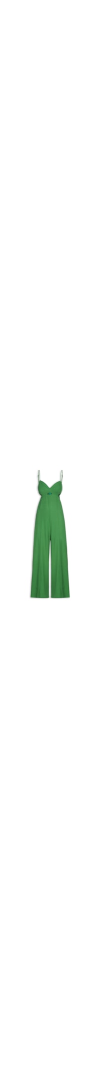 Macacão Feminino Recorte Pantalona - Verde