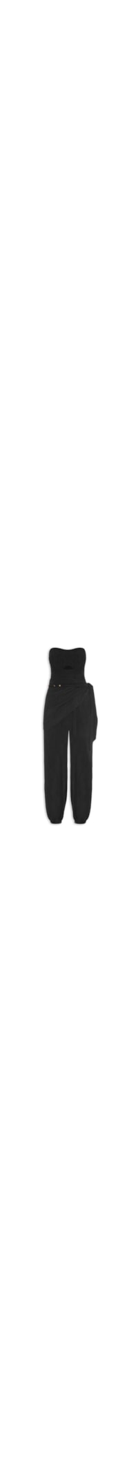 Macacão Feminino Sem Alça Detalhe Busto - Preto