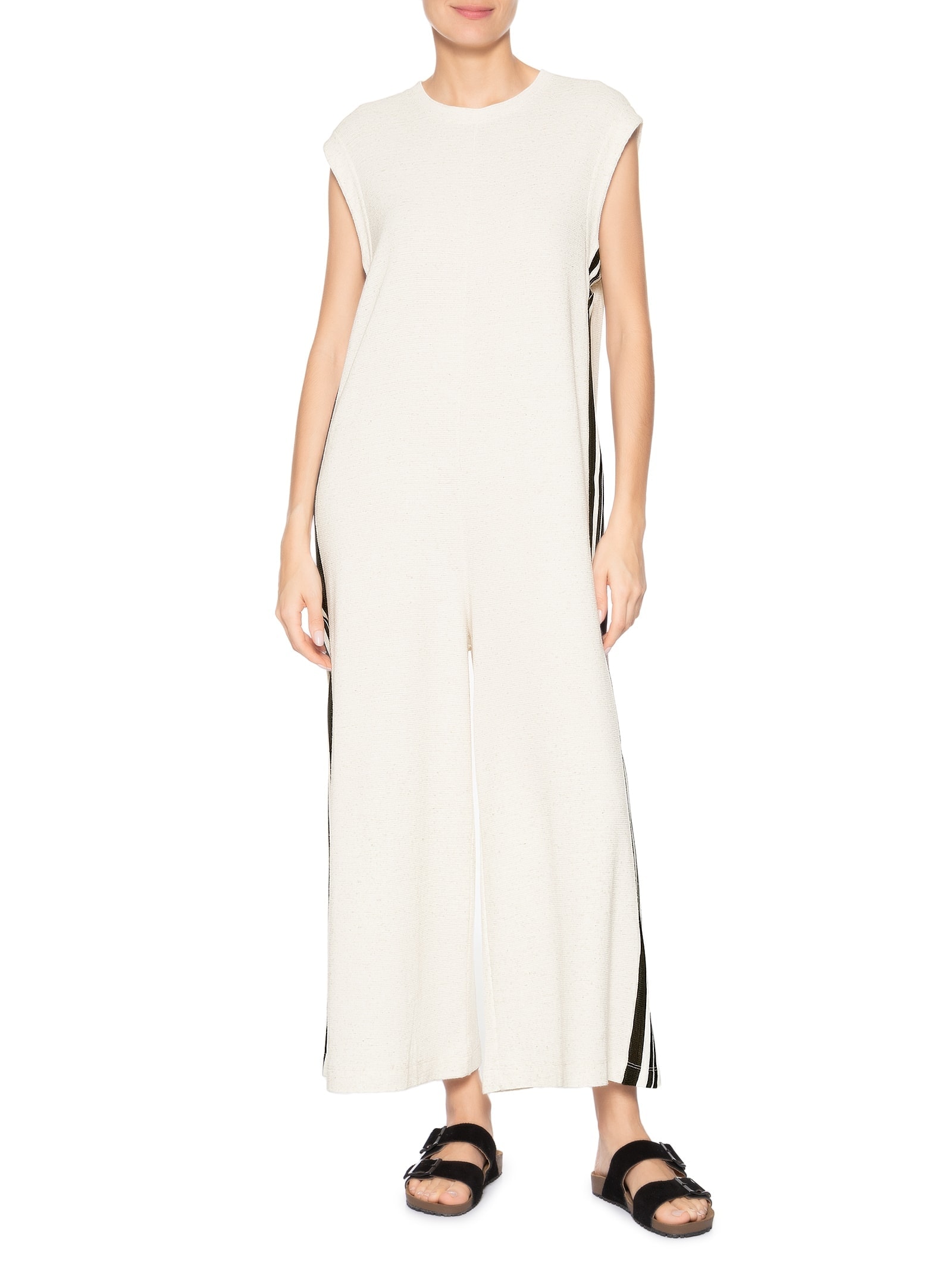 Macacão Feminino Sleeveless Juta Bege Osklen