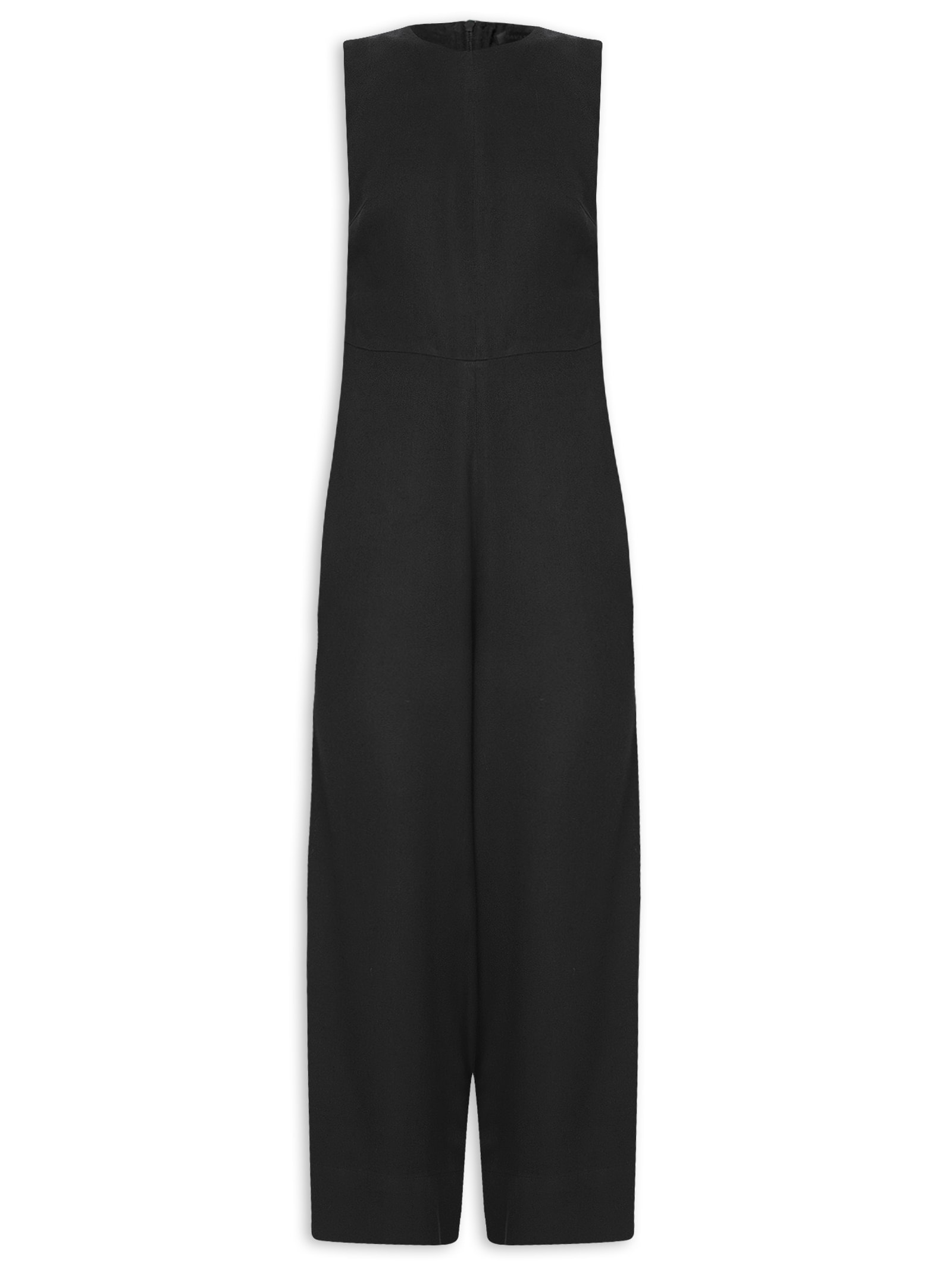 Macacão Feminino Sleeveless Linen Preto Osklen