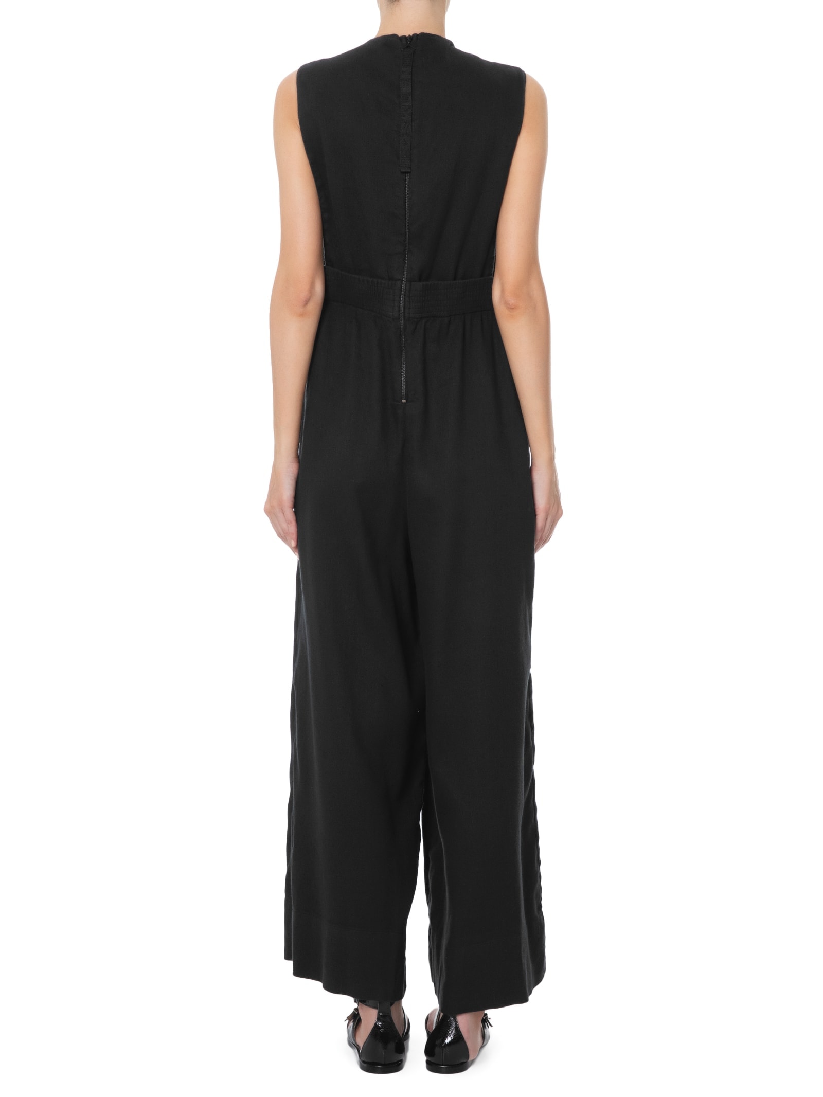 Macacão Feminino Sleeveless Linen Preto Osklen