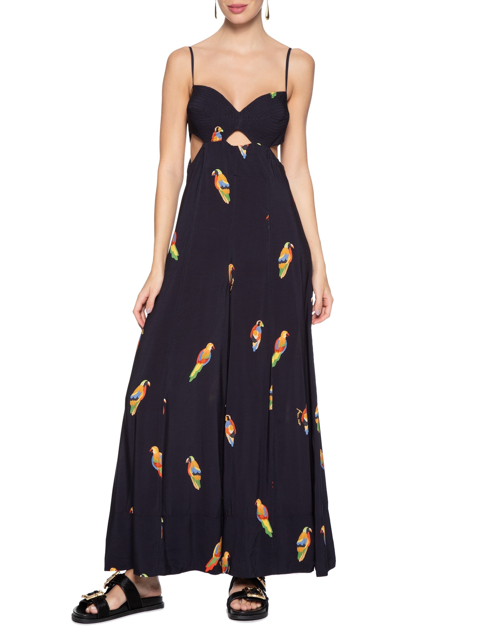 Macacão Feminino Sonho dos Passáros Preto Farm