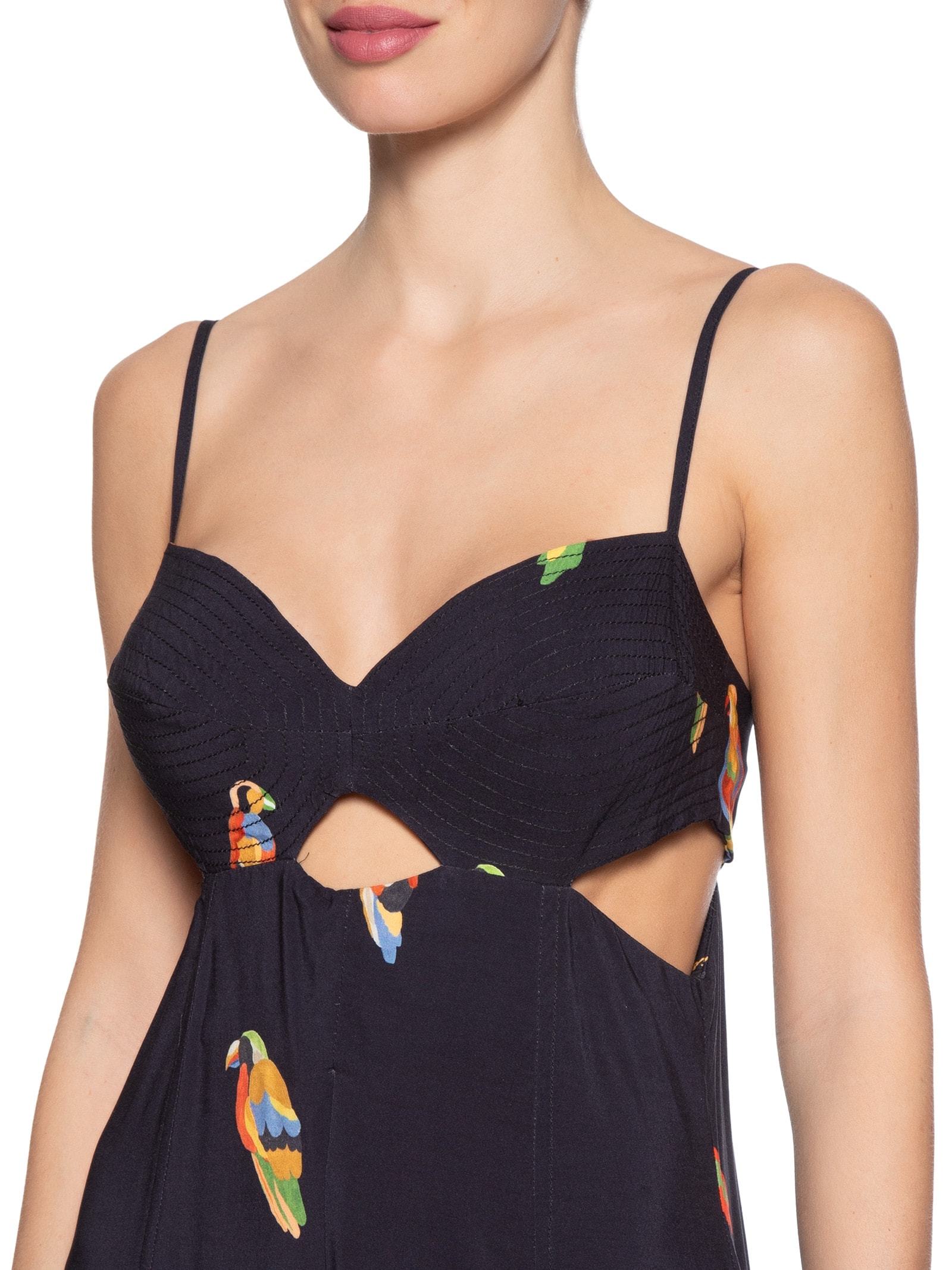 Macacão Feminino Sonho dos Passáros Preto Farm