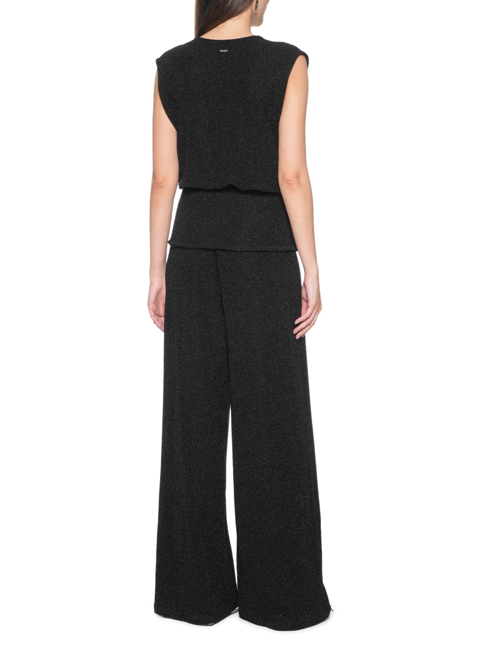 Macacão Feminino Texturizado Preto Colcci