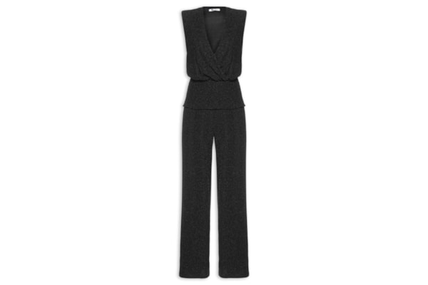 Macacão Feminino Texturizado - Preto