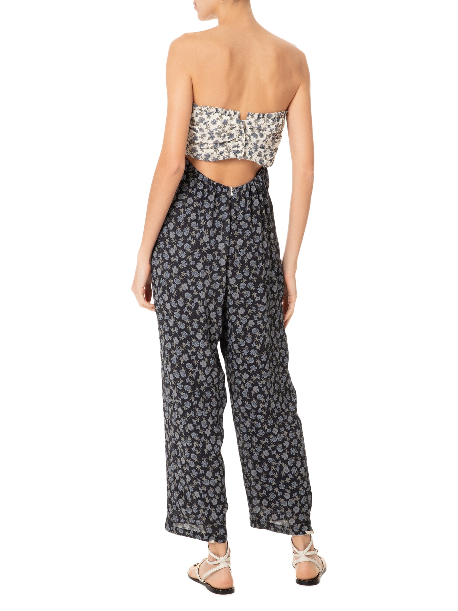 Macacão Feminino TQC Floral Seco Preto Animale