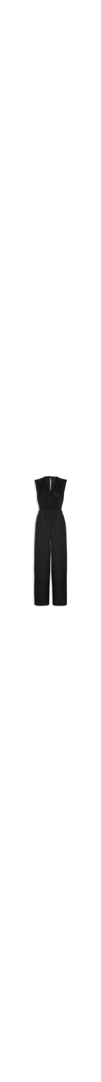 Macacão Feminino Transpassado - Preto