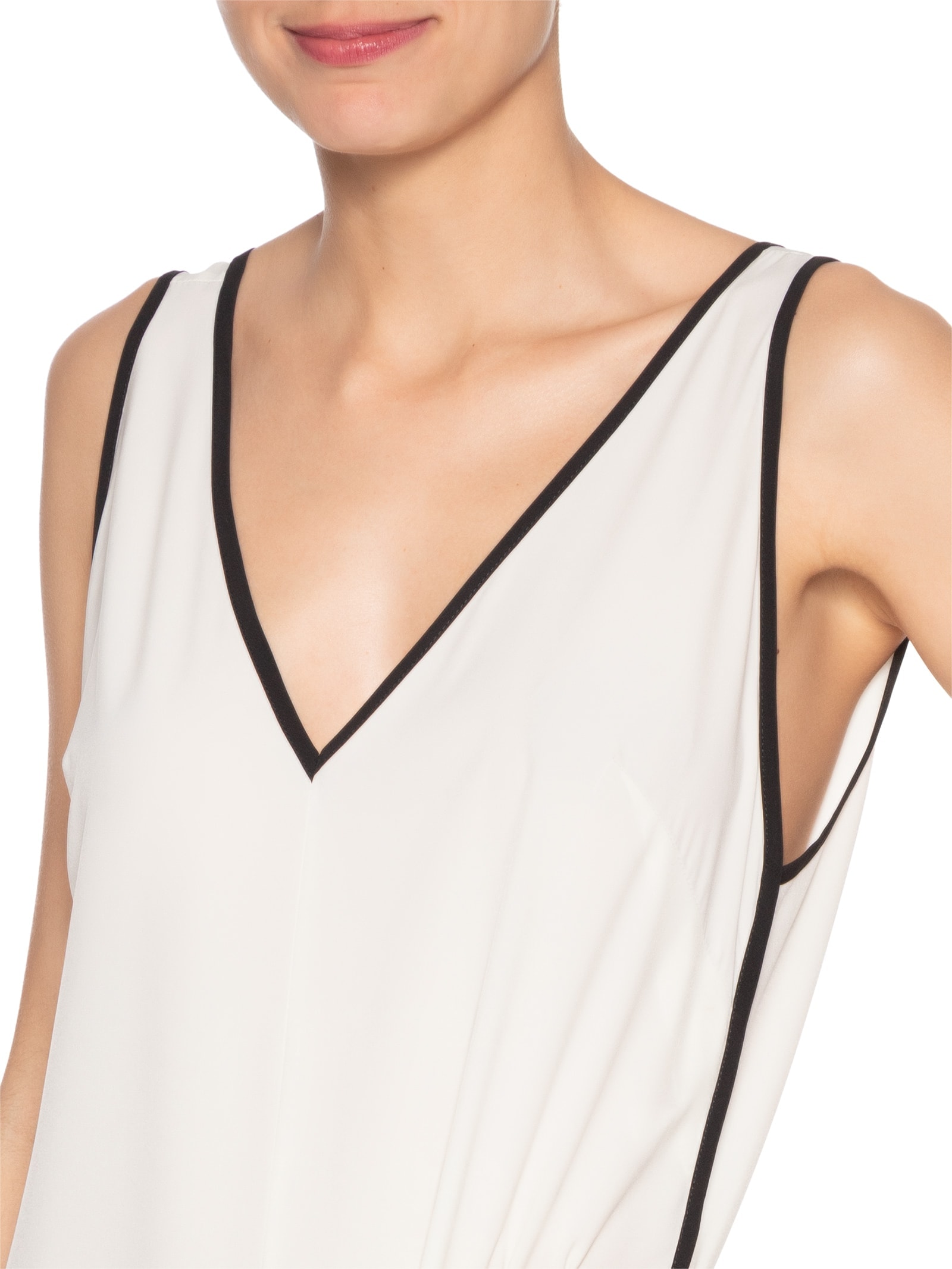 Macacão Feminino V Superlight Viés Off White Osklen