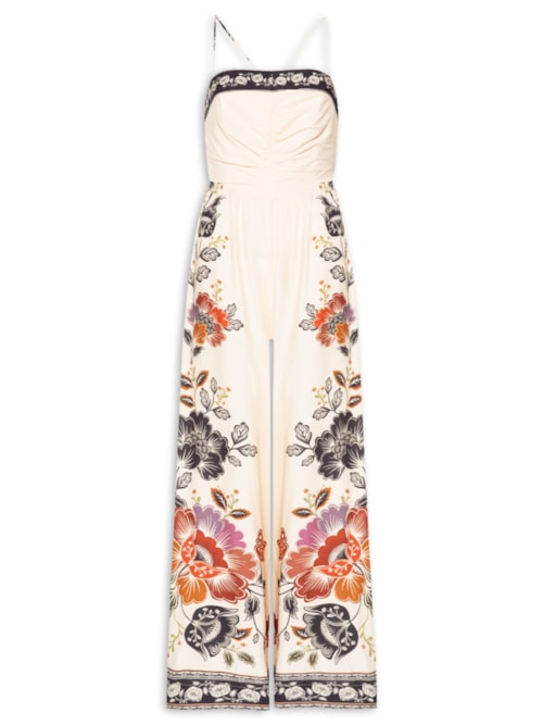 Macacão Flor de Fita – Off White