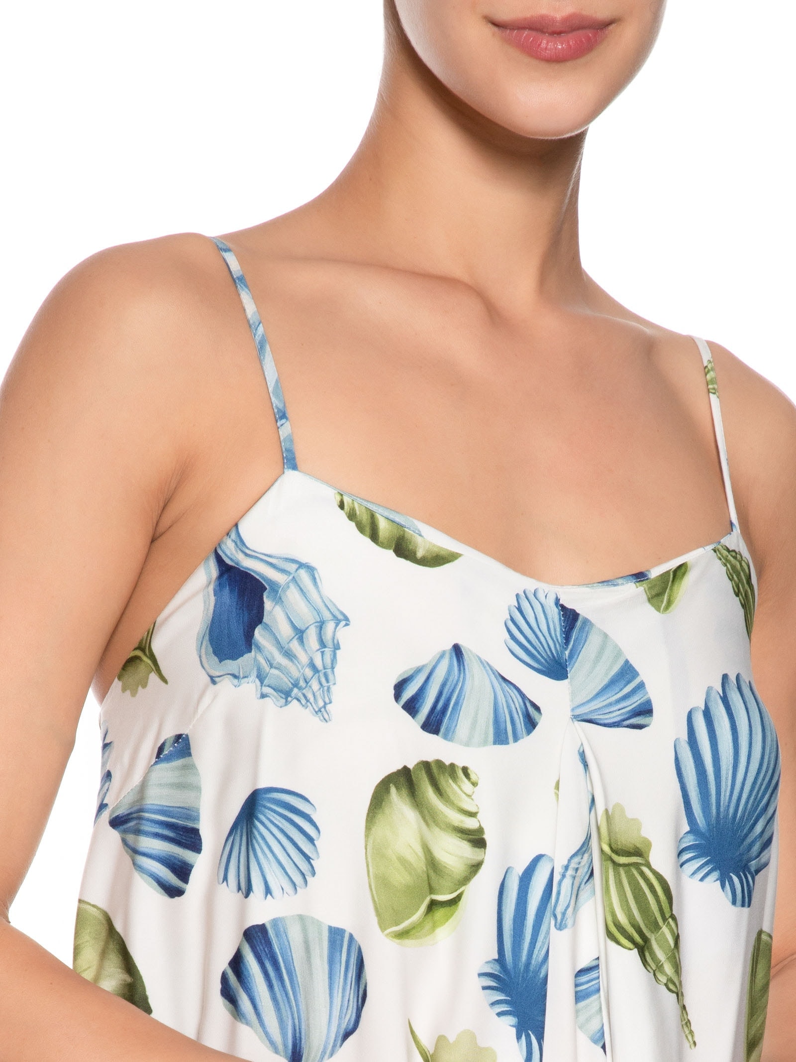 Macacão Longo Concha Litoral Azul Farm