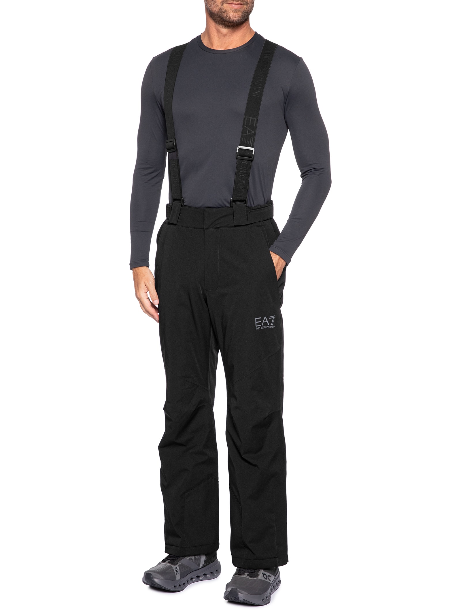 Macacão Masculino Technical Ski M Woven Trousers Stratus7 – Preto Ea7 Emporio Armani