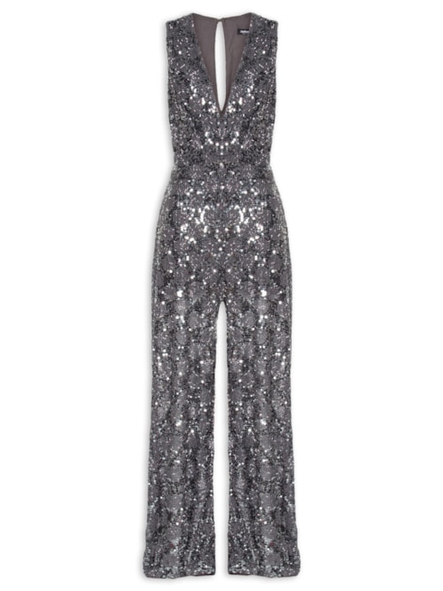 Macacão Paetê – Cinza