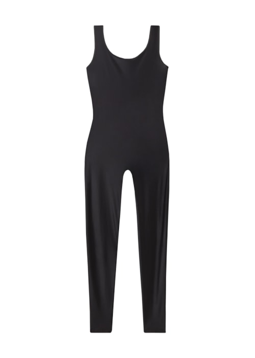 Macacão Superbrilhante Acetinado - Preto
