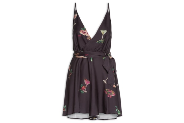 Macaquinho Coquetel Tropical - Marrom