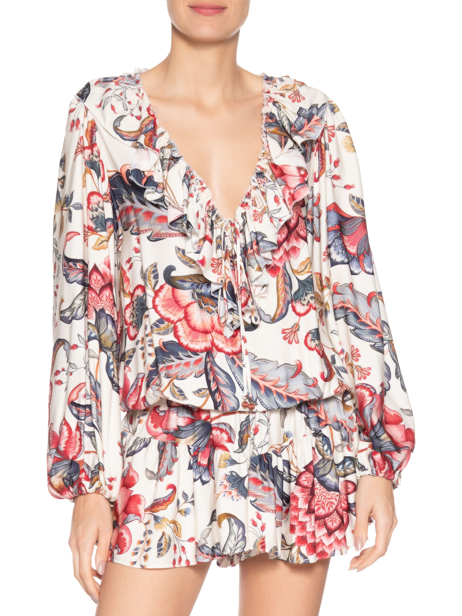 Macaquinho Feminino Boho De Mar Off White Farm