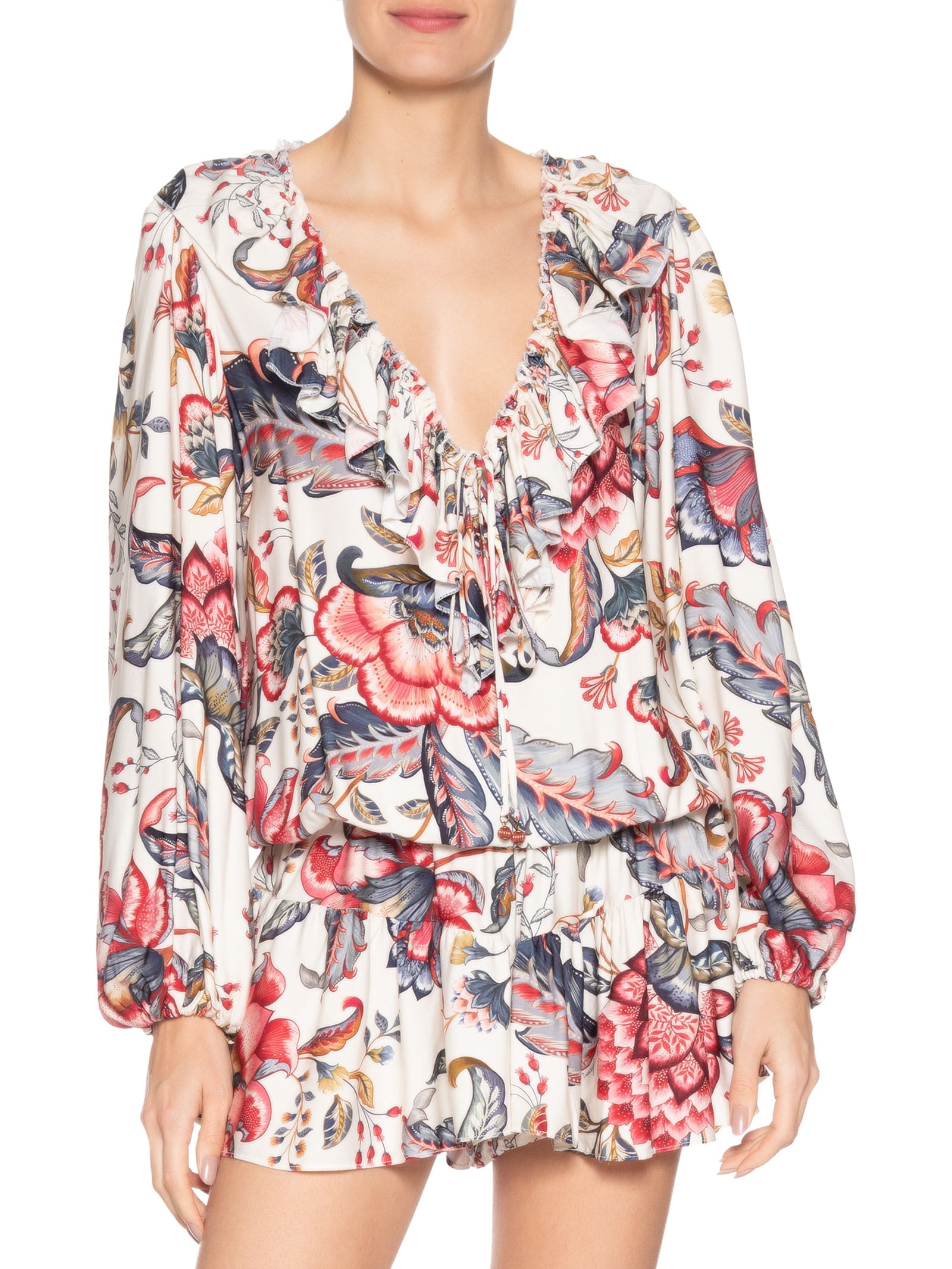 Macaquinho Feminino Boho De Mar Off White Farm