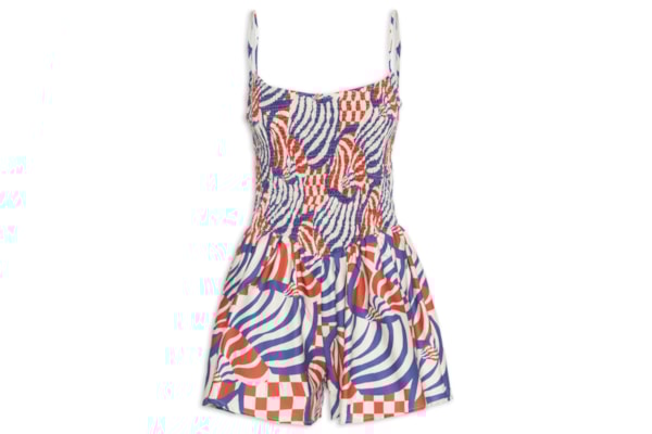 Macaquinho Feminino Concha Gráfica - Vermelho 