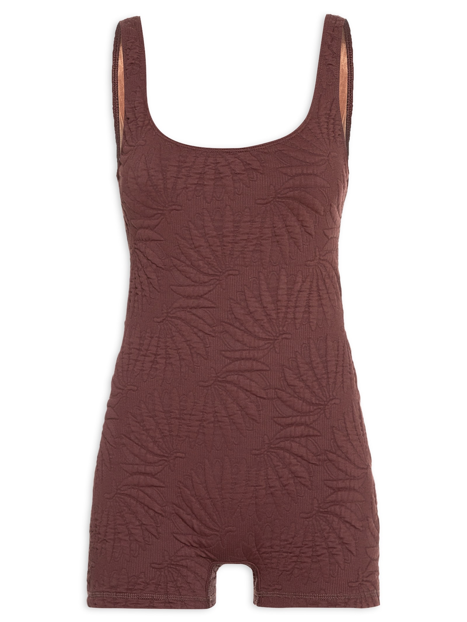 Macaquinho Feminino Esportivo Marrom Farm