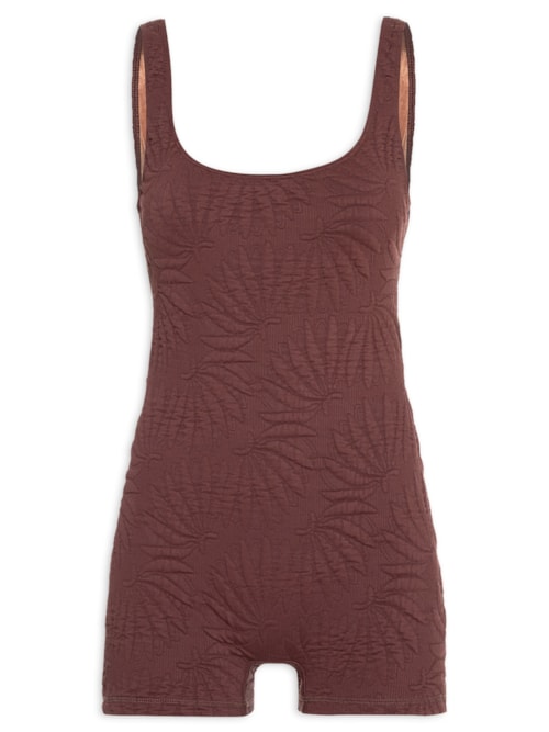 Macaquinho Feminino Esportivo – Marrom