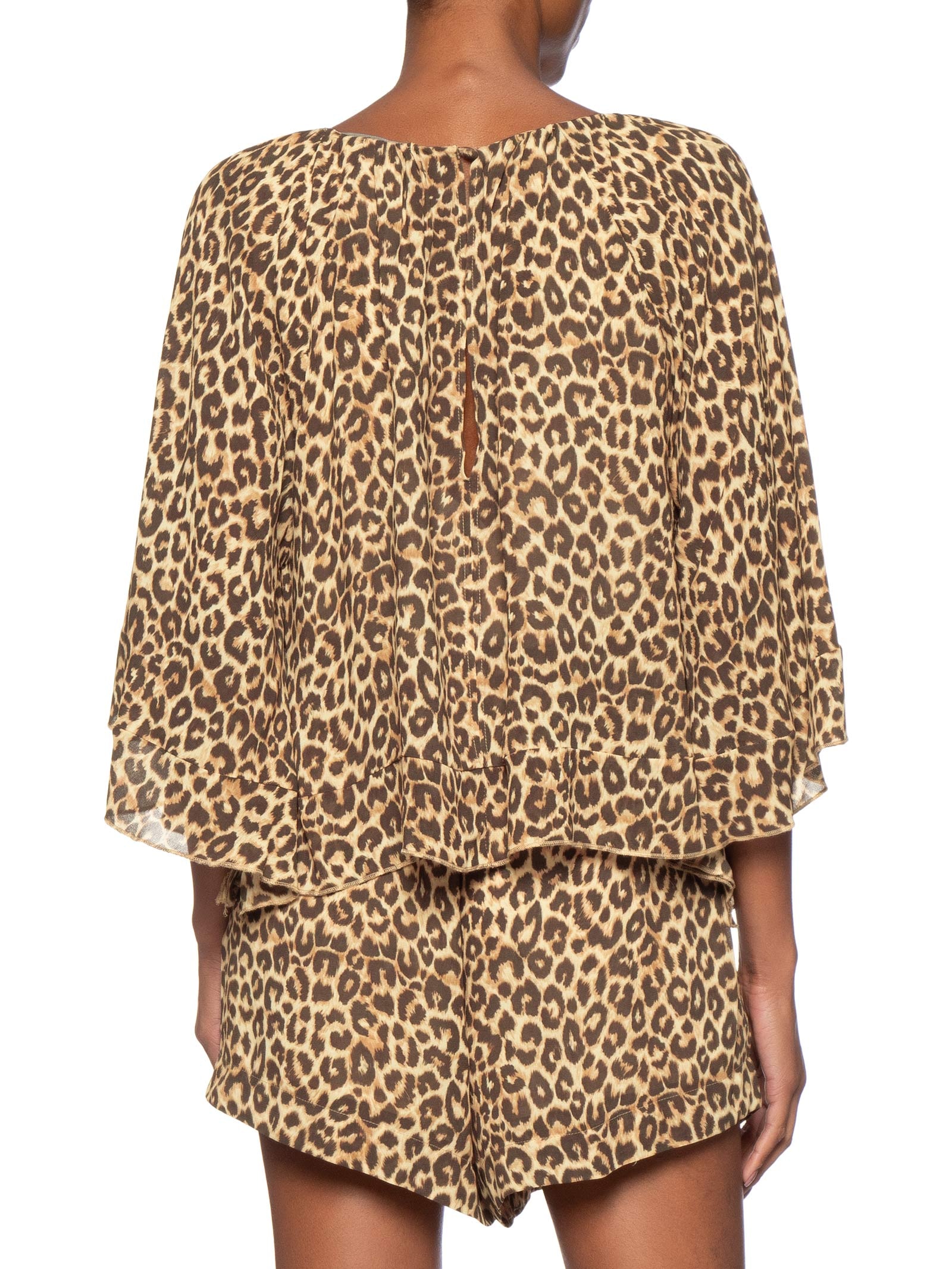 Macaquinho Feminino Ggt Estampa Onça Animal print Maria Filó