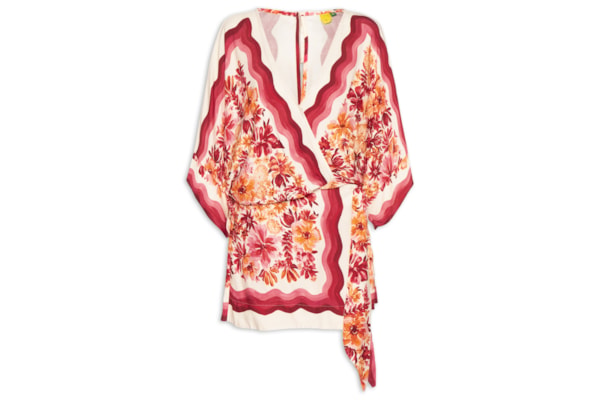 Macaquinho Feminino Lenço Floraline – Vermelho