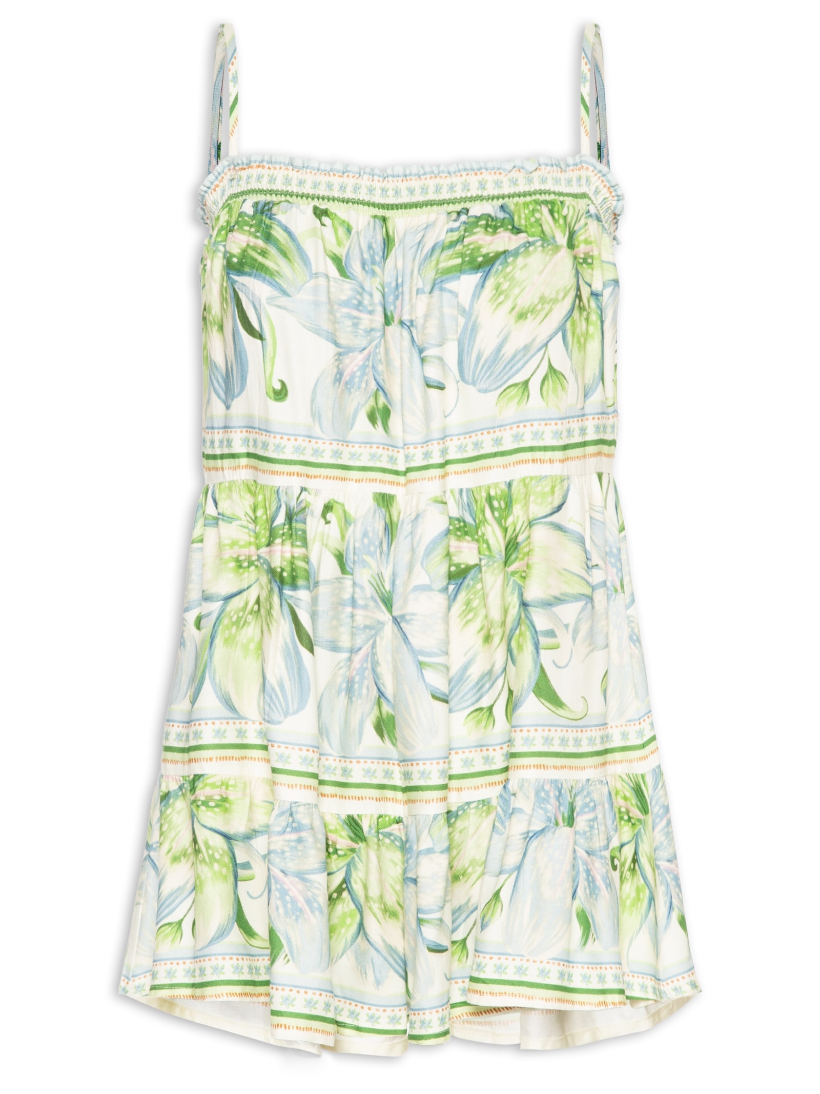 Macaquinho Feminino Lírio Tropical Lenço Verde Farm