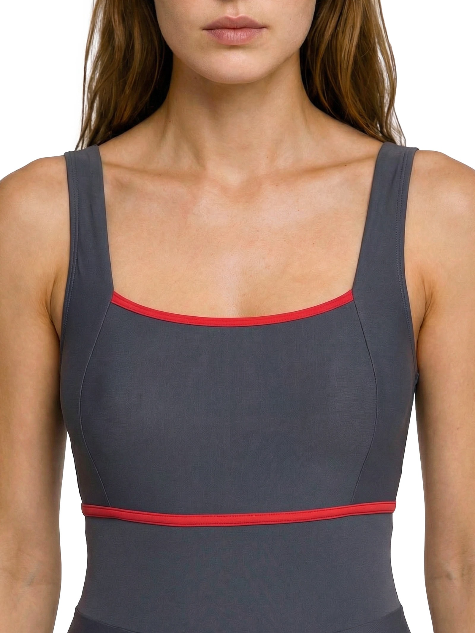 Macaquinho Feminino Liso Cinza Body For Sure