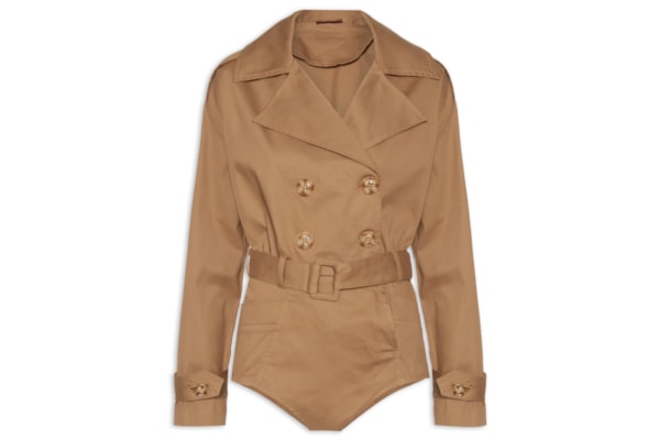 Macaquinho Feminino Liso - Marrom