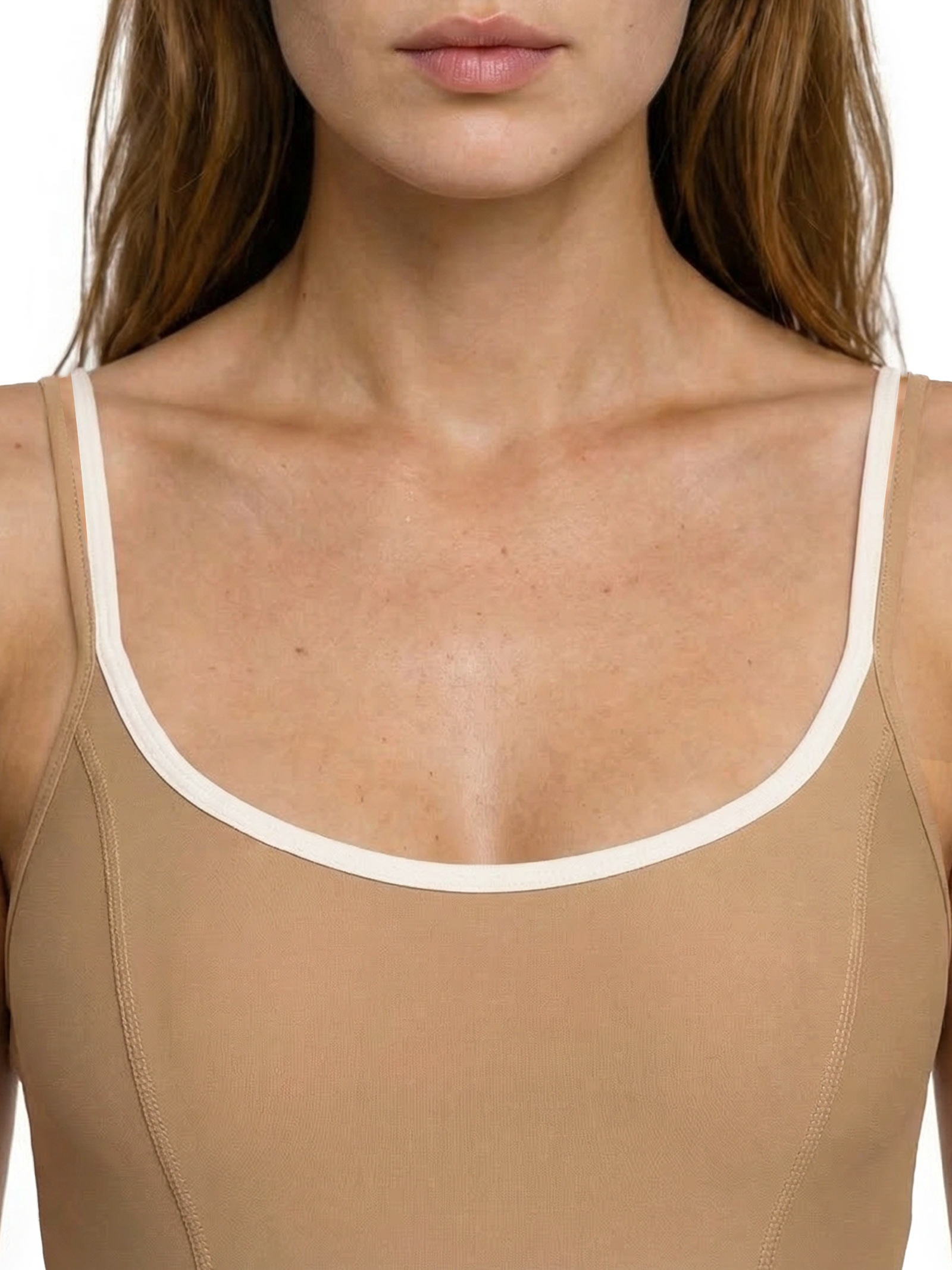 Macaquinho Feminino Liso Marrom Body For Sure