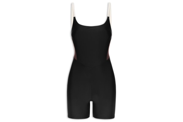 Macaquinho Feminino Liso - Preto
