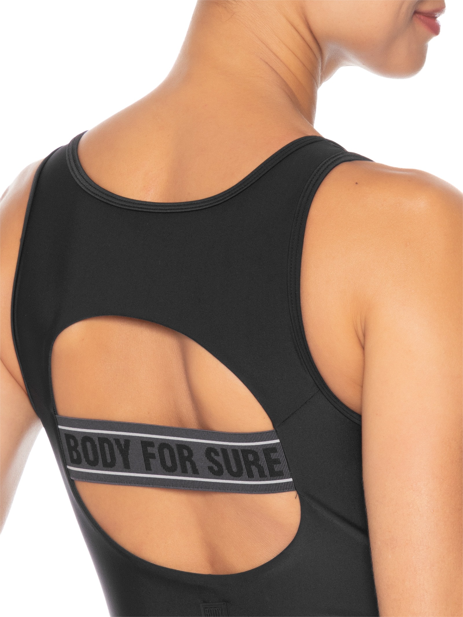 Macaquinho Feminino Liso True Connection Preto Body For Sure