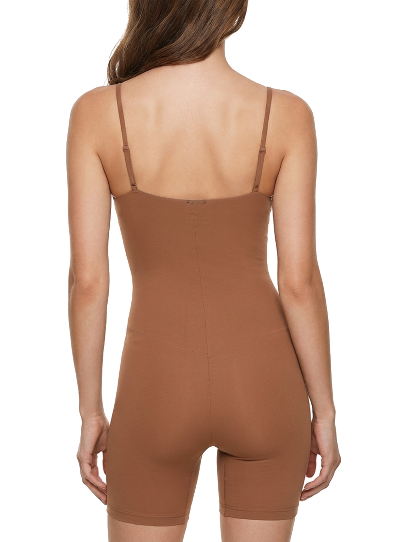 Macaquinho Feminino Marrom Body For Sure