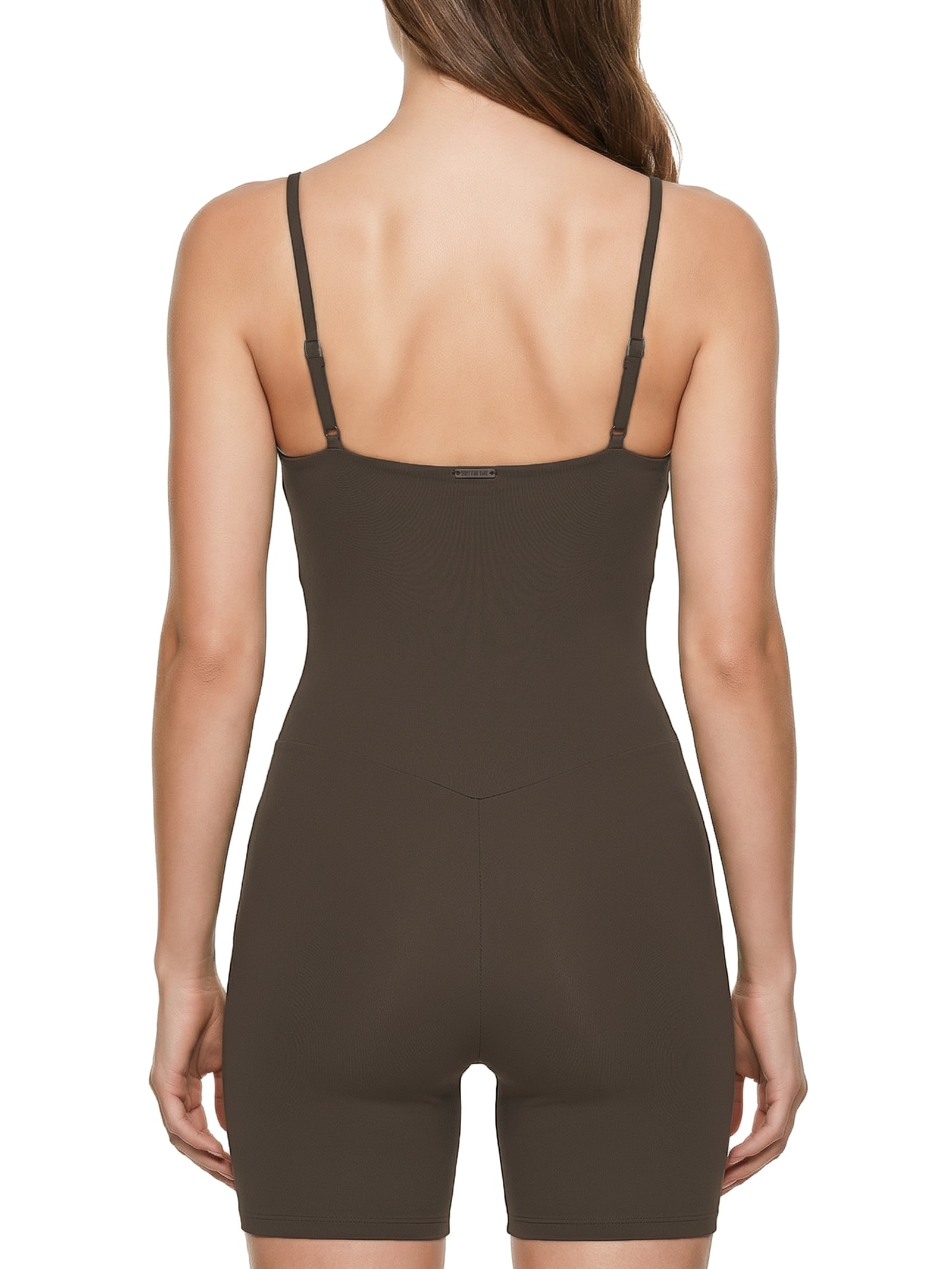 Macaquinho Feminino Marrom Body For Sure