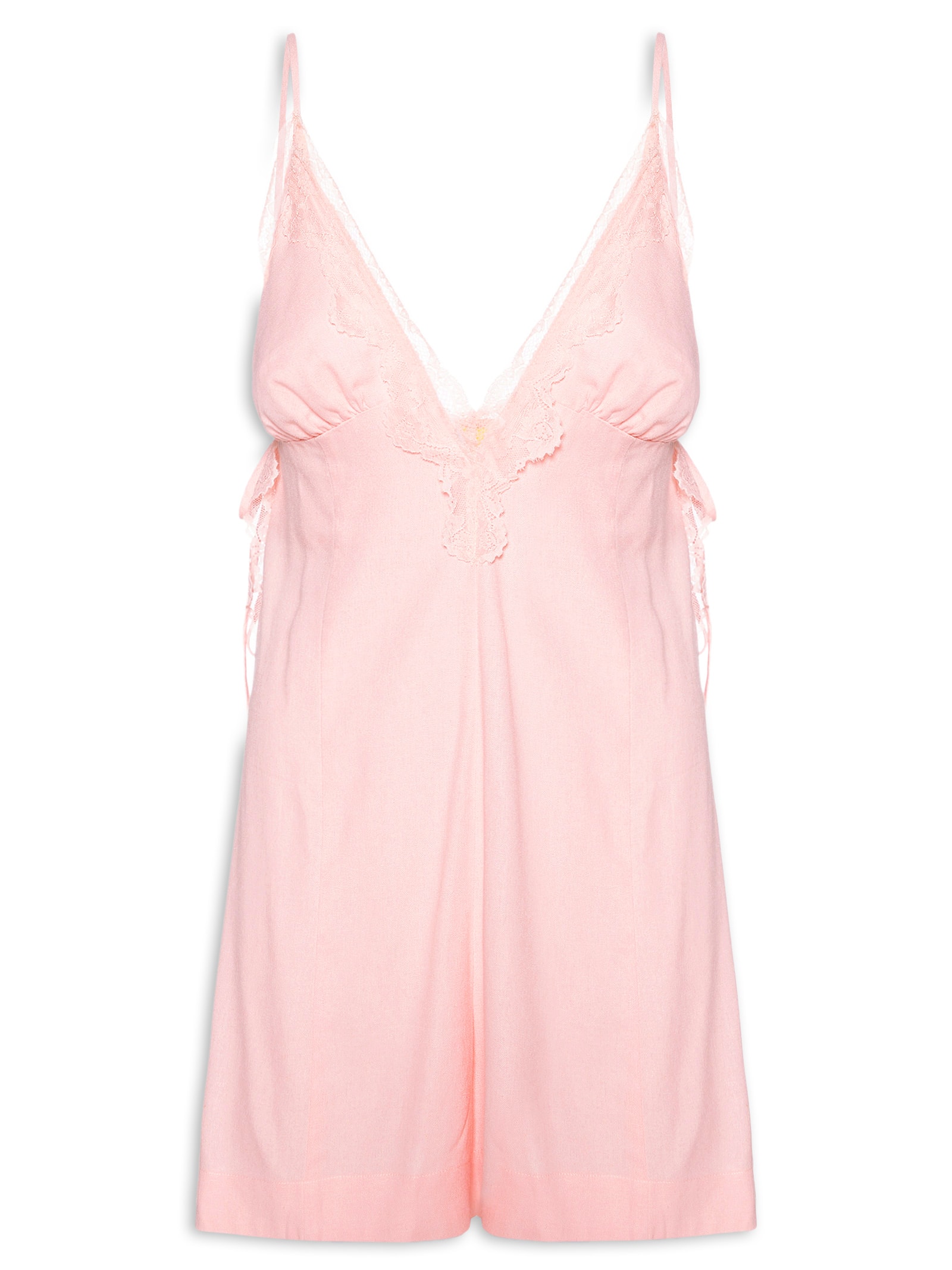 Macaquinho Feminino Renda Rosa Farm