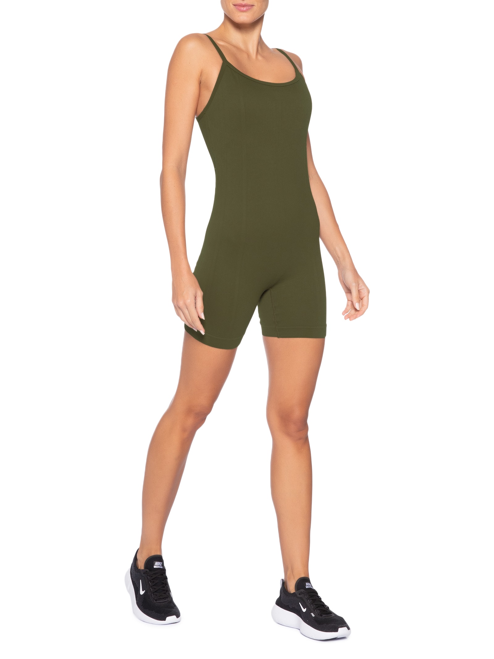 Macaquinho Feminino Seamless Knit Verde Live!