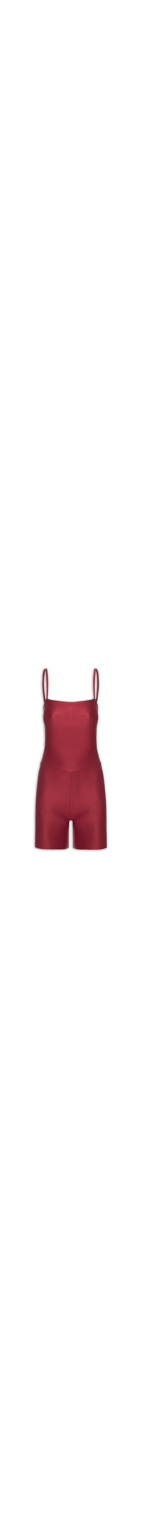 Macaquinho Feminino Shorts Allure - Vermelho