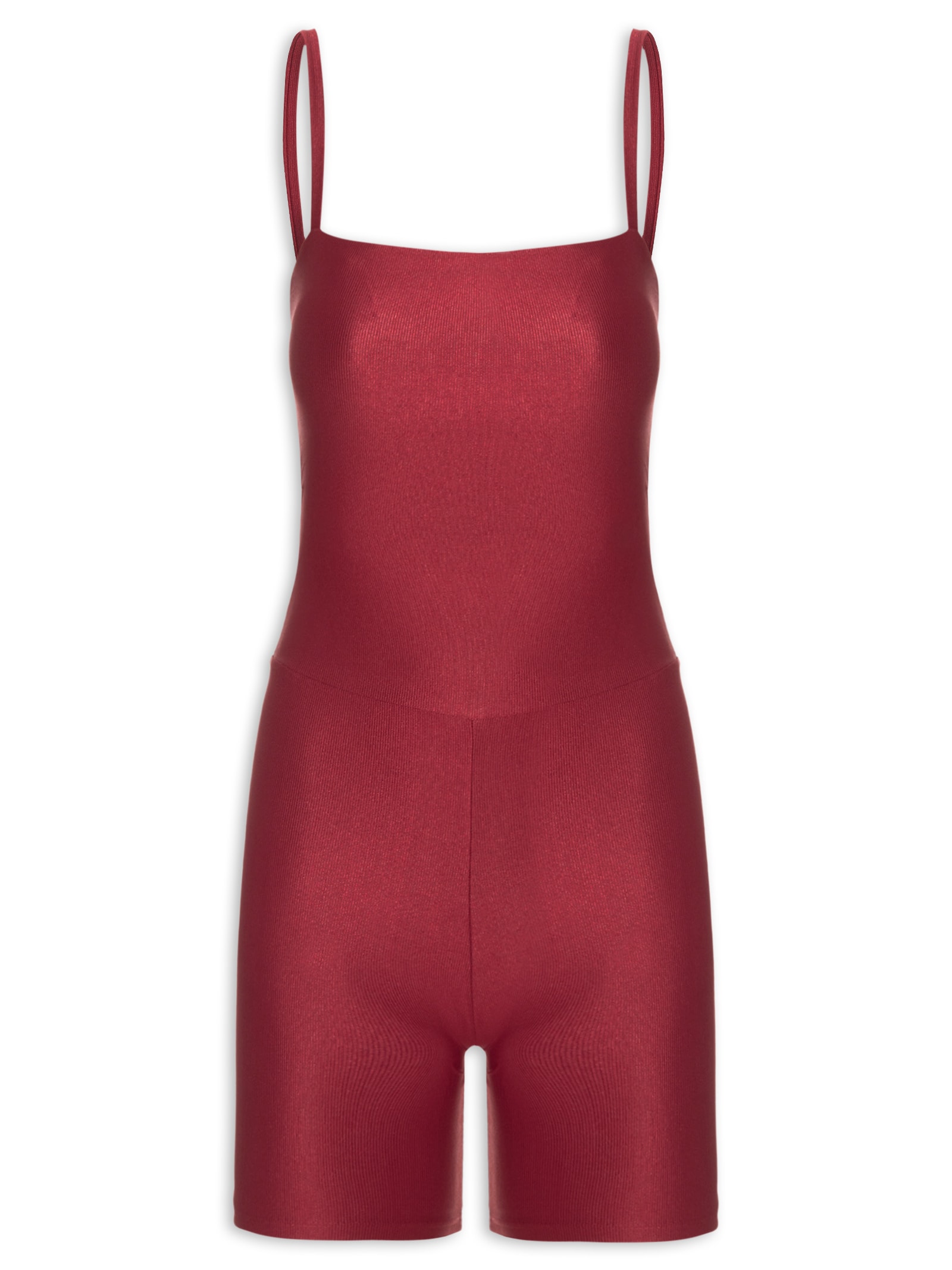 Macaquinho Feminino Shorts Allure – Vermelho Live!