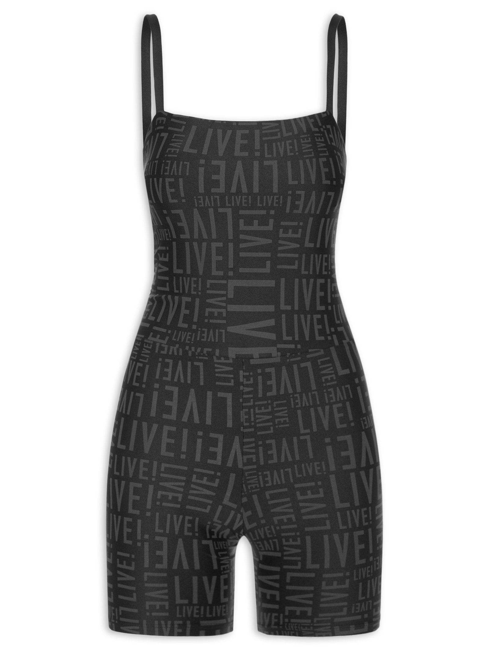 Macaquinho Feminino Shorts Live Preto Live!