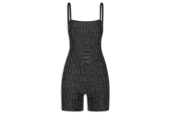 Macaquinho Feminino Shorts Live - Preto