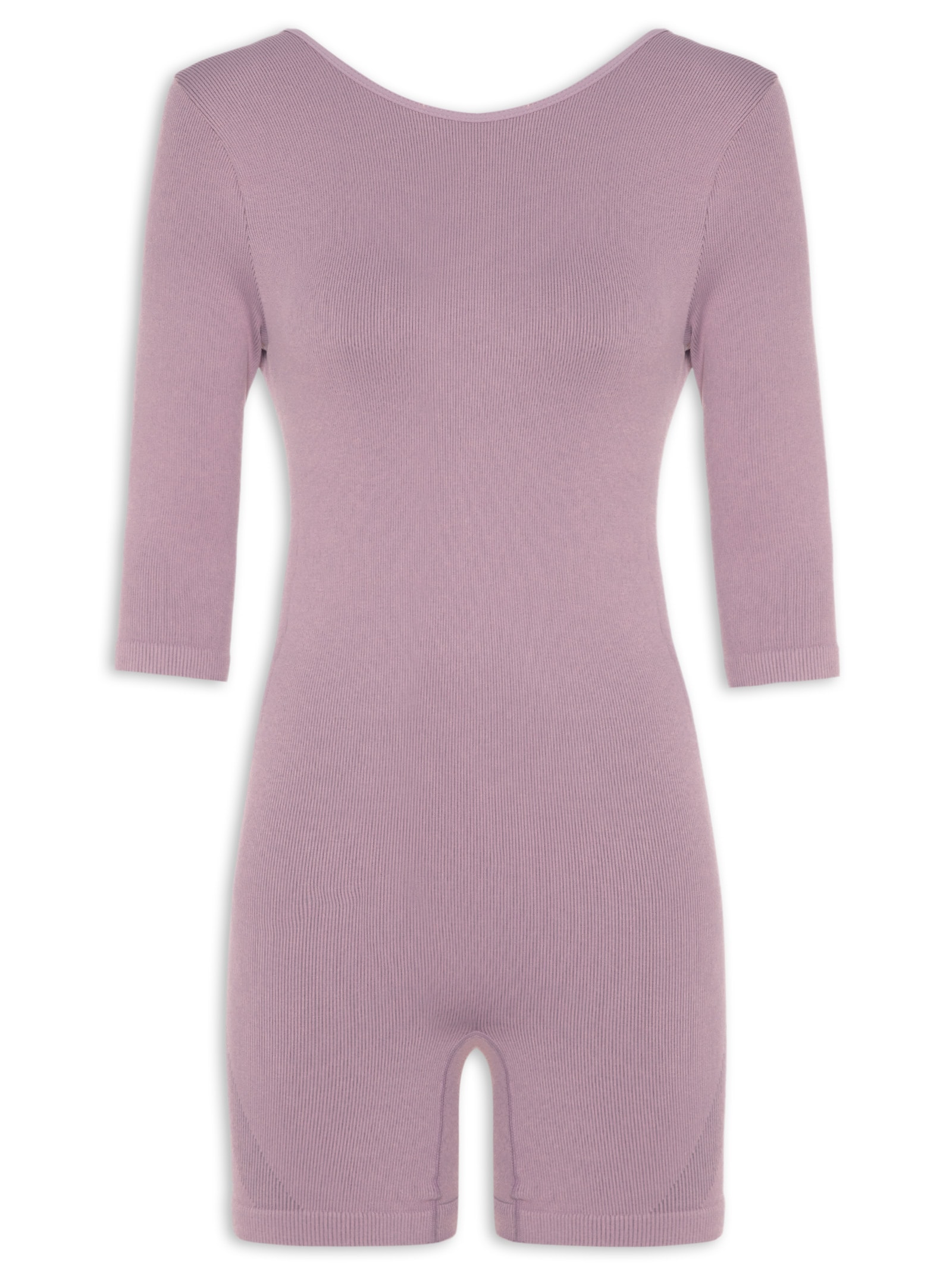 Macaquinho Feminino Shorts Seamless Knit Roxo Live!