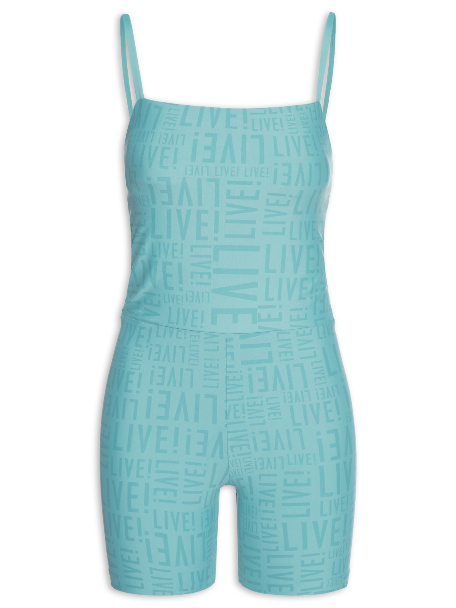 Macaquinho Feminino Shorts Verde Live!