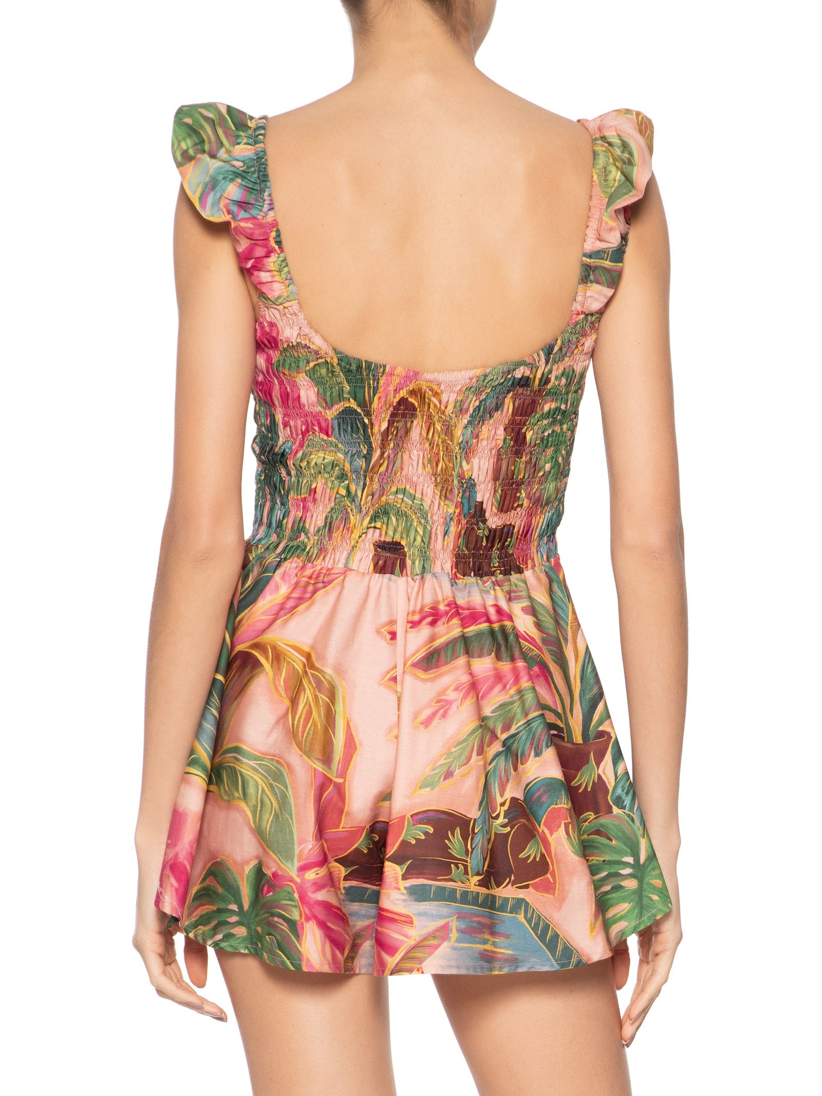 Macaquinho Piscina Tropical Rosa Farm