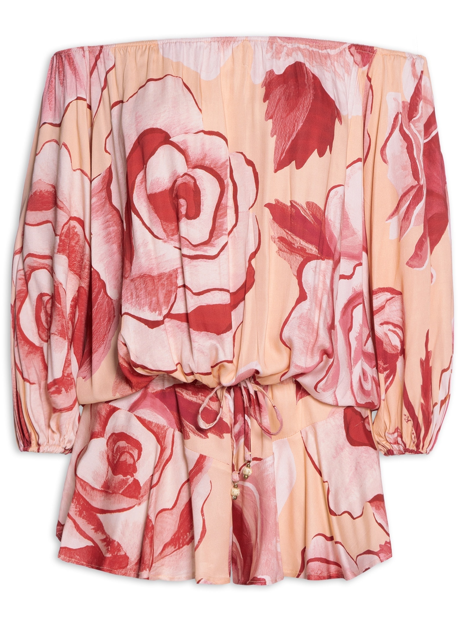 Macaquinho Rosas Pintadas Rosa Farm