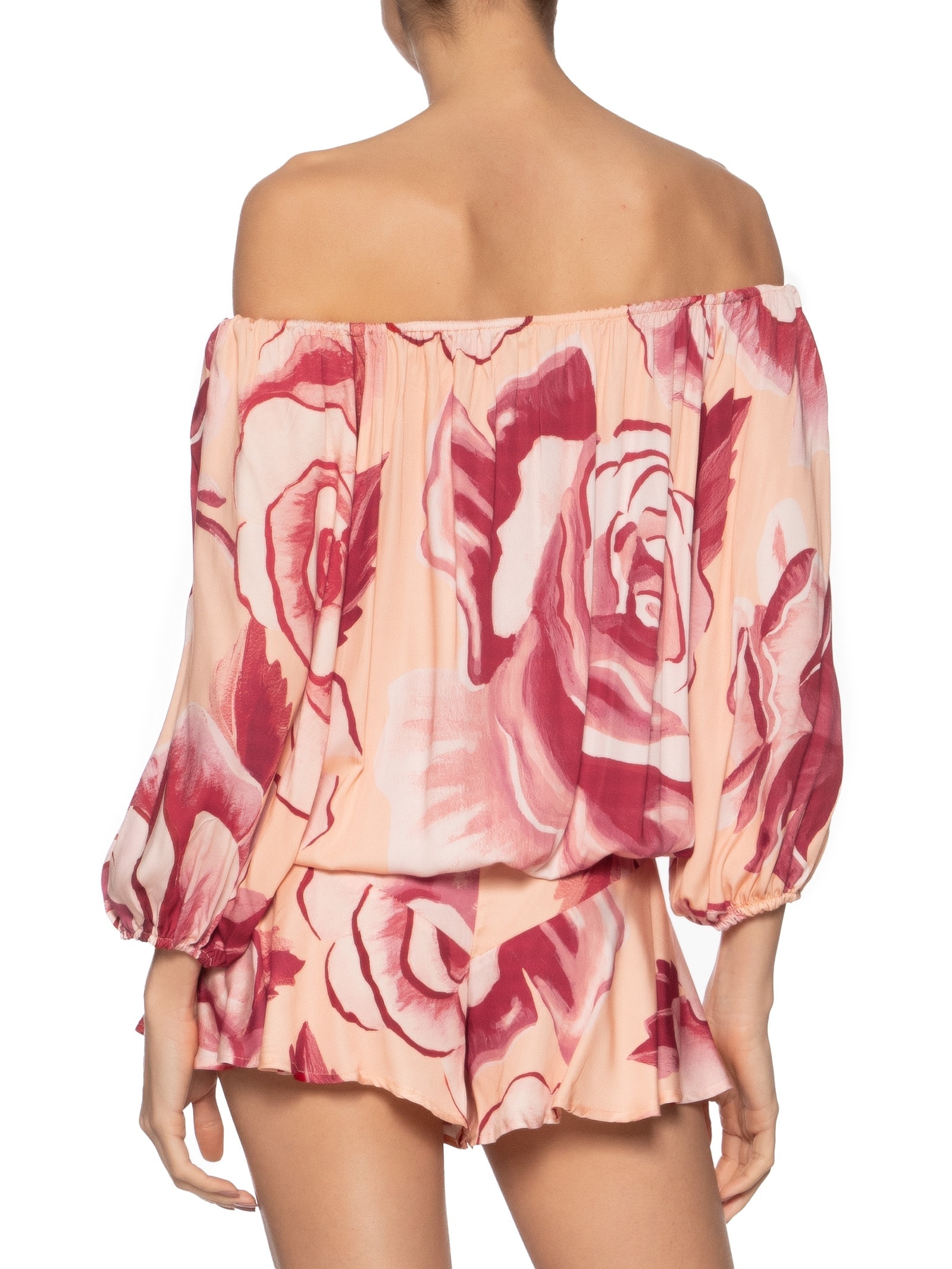 Macaquinho Rosas Pintadas Rosa Farm