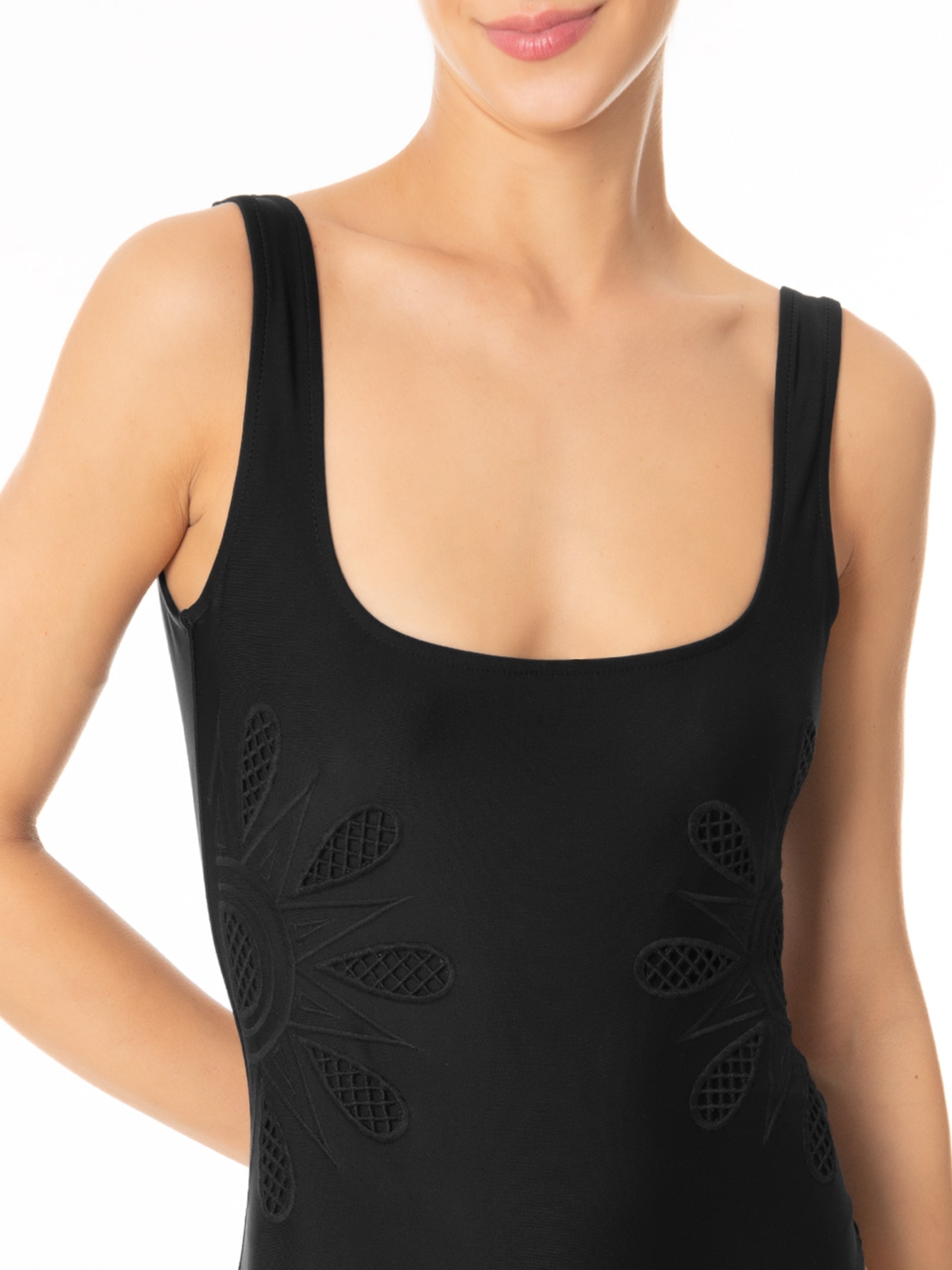 Maiô Artesanal Richilieu Preto Farm Praia